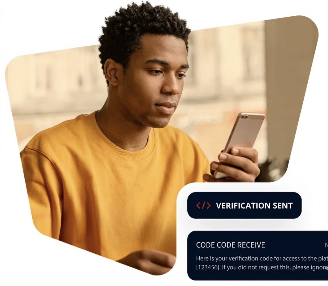 Person using smartphone